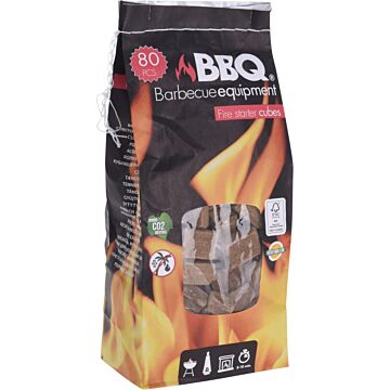 Aanmaakblokjes Hout 80Sts (Fm)
