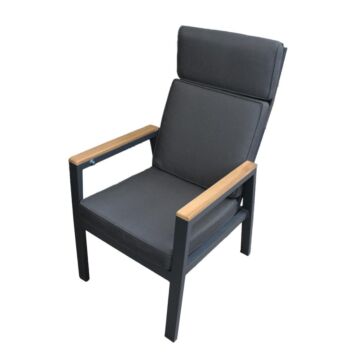 Dining stoel Stefano XL verstelbaar teak