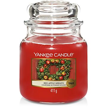 Red Apple Wreath Medium Jar - Yankee Candle