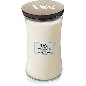 White Tea & Jasmine large Candle - Woodwick