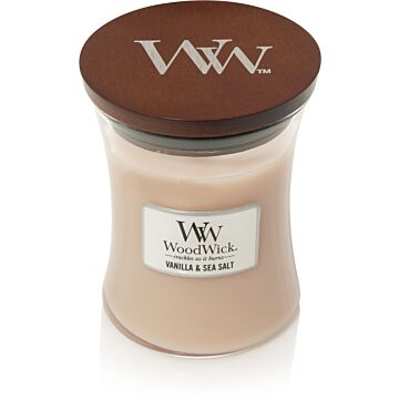 Vanilla & Sea Salt Medium Candle - Woodwick