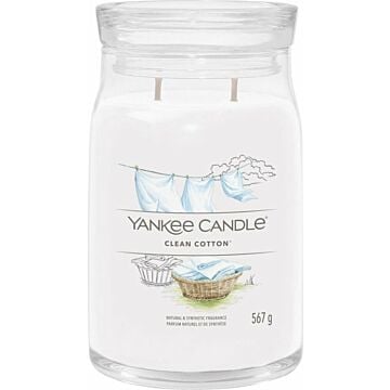 Clean Cotton Signature large Jar - Yankee Candle