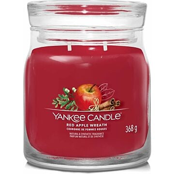 Red Apple Wreath Signature Medium Jar - Yankee Candle