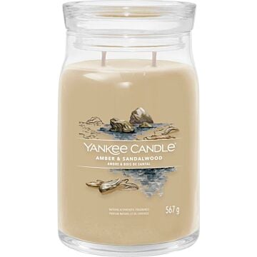 Amber & Sandalwood Signature Large Jar - Yankee Candle