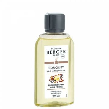Navulling parfumverspreider met sticks 200ml Poussière d'Ambre - Lampe Berger