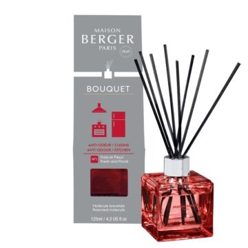 Parfumverspreider met sticks anti-odeur kitchen 125 ml - Lampe Berger