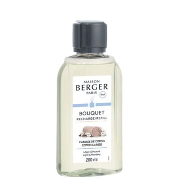 Navulling parfumverspreider met sticks caresse de coton 200 ml - Lampe Berger