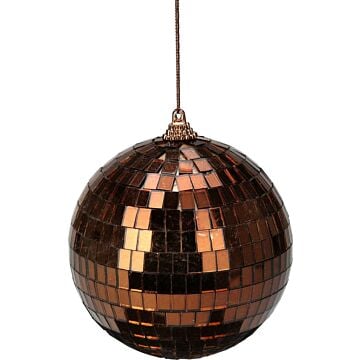 Spiegelbal bruin 10 cm