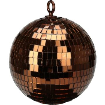 Spiegelbal bruin 18 cm