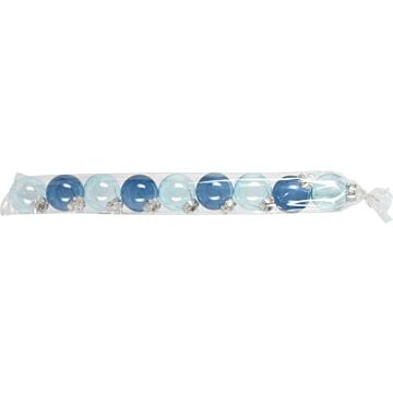 Kerstbal set Ø 6 cm morning frost blauw set van 9