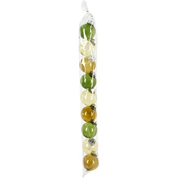 Kerstbal set Ø 6 cm woodland groen set van 9