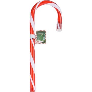 Zuurstok met led rood wit 34 cm
