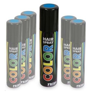 Hair color spray blauw 100 ml Hair color spray blauw 100 ml