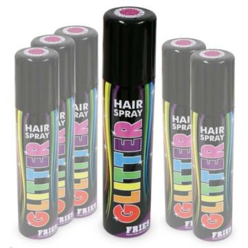 Hairspray glitter roze 100 ml