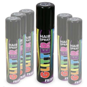 Hairspray glitter kleurrijk 100 ml