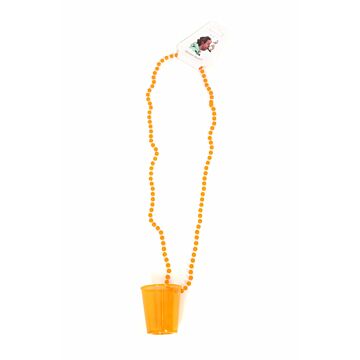 Ketting shotglass oranje