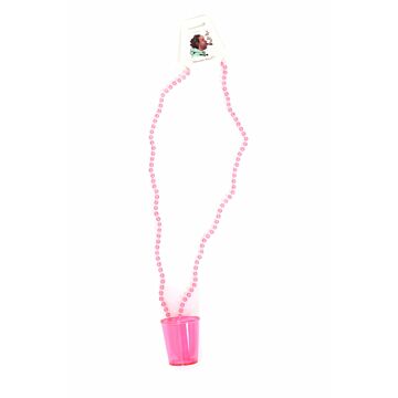 Ketting shotglass pink