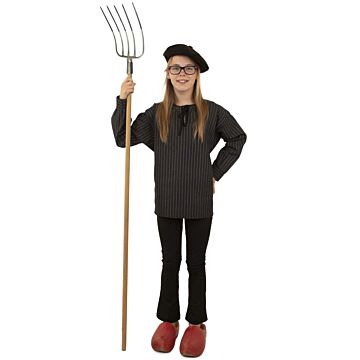 Antiek kiel zwart-grijs kids maat 128