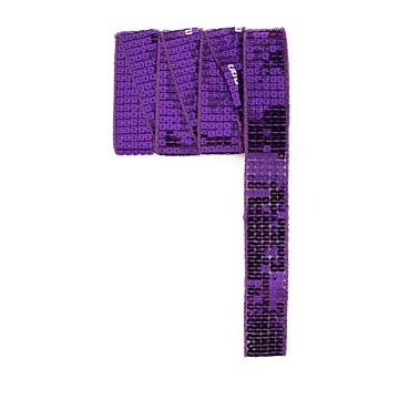 Paillettenband recht paars 3 meter Paillettenband recht paars 3 meter