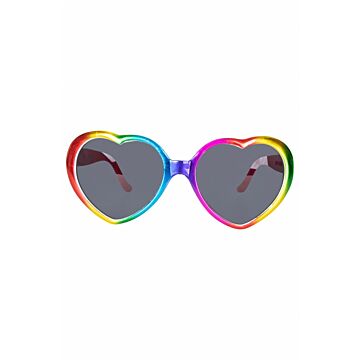 Hartjes bril regenboog