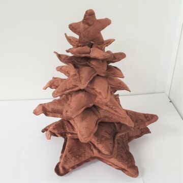 Boom velours 23x28 cm bruin