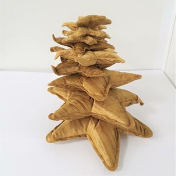 Boom velours 23x28 cm oker