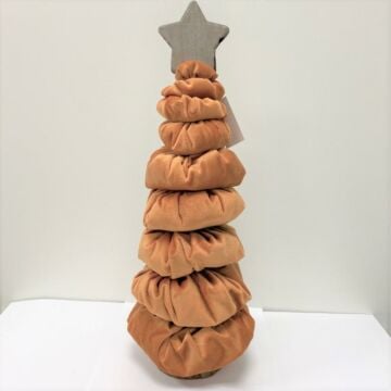 Boom met ster velours terra 40 cm
