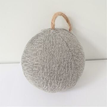 Hanger bal stof 12cm grijs