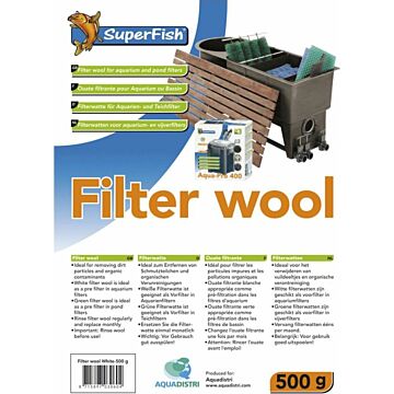 Filterwatten wit 500 gram - Superfish