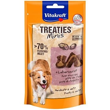 Hondensnack Treaties minis Leverworst 48 g