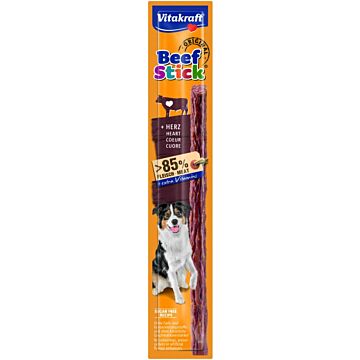 Hondensnack beef-stick hart 12g