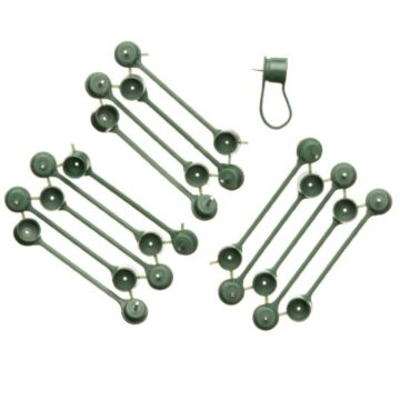Plantenklemmen groen Ø 15mm set à 15 stuks
