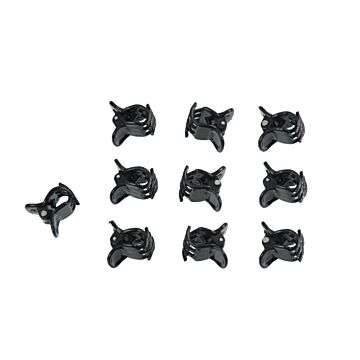 Orchidee clips  zwart set à 10 stuks