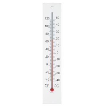 Muurthermometer plexiglas 21x4x0,8 cm