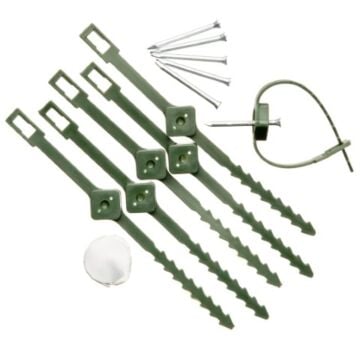 Klimplantgeleiders met rattenstaartsluiting Ø25-45mm set à 6 stuks