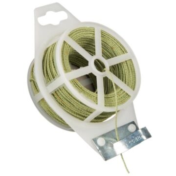 Klimdraad met stroeve coating groen 50m