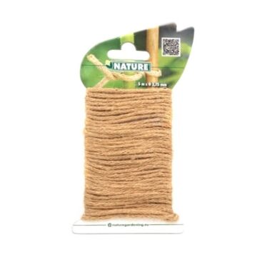 Jute bindtouw naturel met ijzeren kern Ø2,75mmx5m 27g