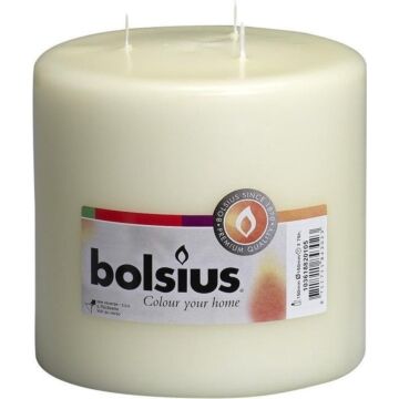 Stompkaars ivoor Ø 15 cm hoogte 15 cm - Bolsius