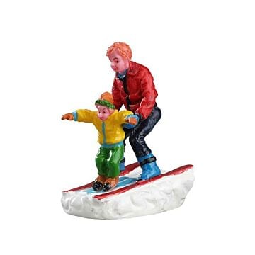 Lemax Father & Son Skiing