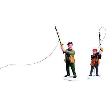 Lemax Flyfishing met Dad, set van 2