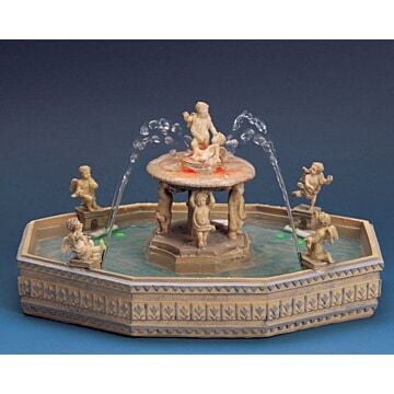 Lemax Lighted Village Square Fountain, met 4.5V Adapter