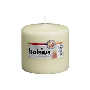 Stompkaars ivoor Ø 10 cm hoogte 10 cm - Bolsius