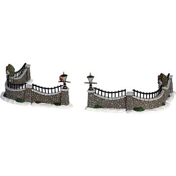 Lemax Stone Wall, set van 6