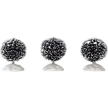 Lemax Round Bristle Tree, set van 3, Mini