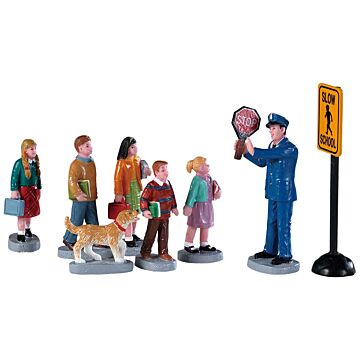 Lemax The Crossing Guard, set van 8