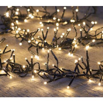Lichtsnoer cluster flash warm wit 384 LED 240 cm