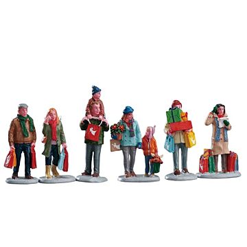 Lemax Holiday Shoppers, set van 6