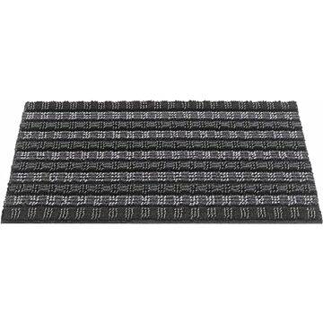 Deurmat Quadro Scrape grafiet 50x80 cm - Hamat