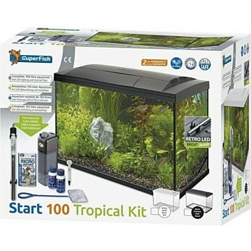 Aquarium starter 100 tropical kit wit - Superfish