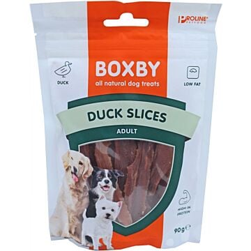Hondensnack Boxby duck slices 90g